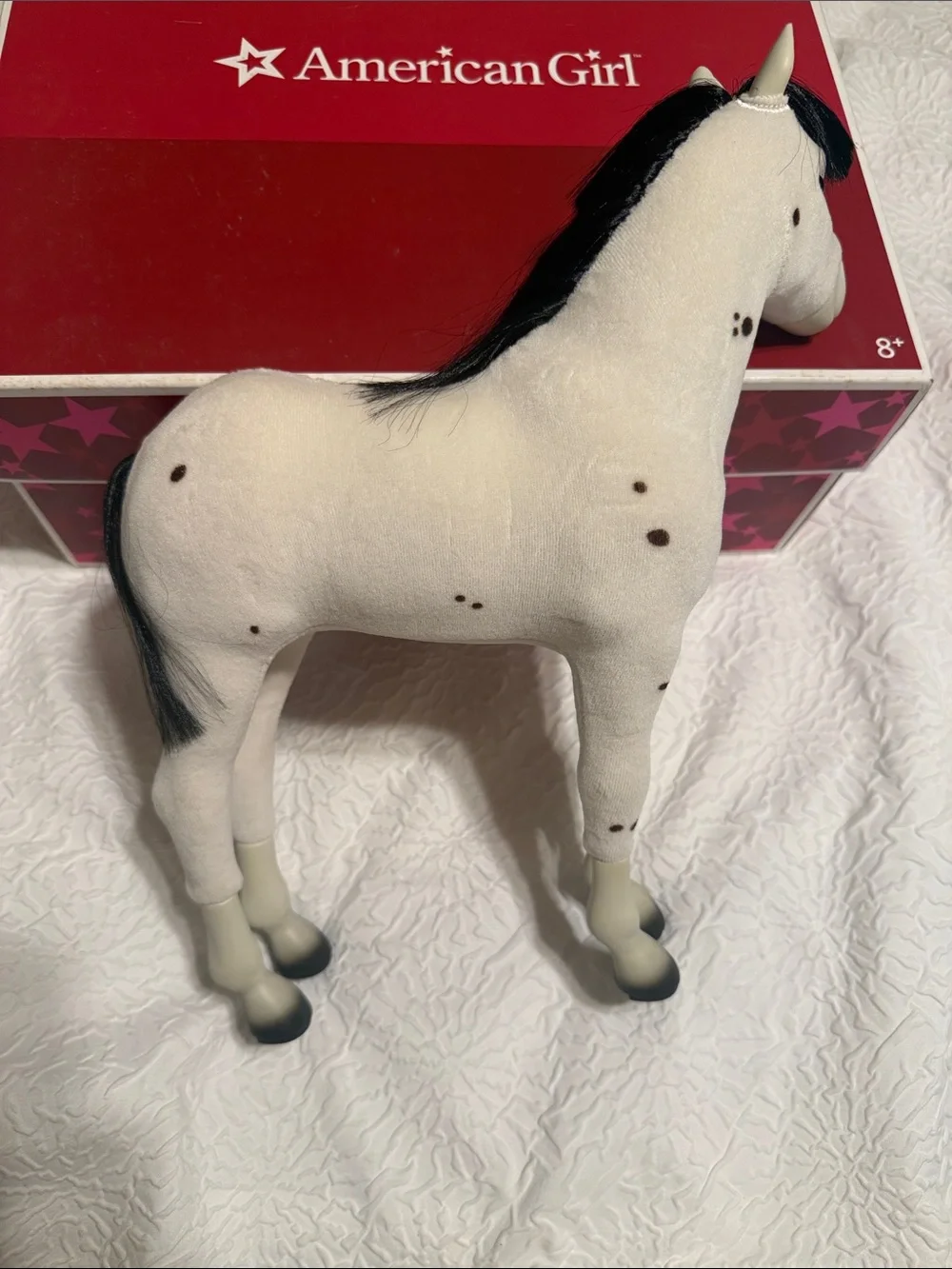 American Girl Sparks Flying Cream Horse Figure